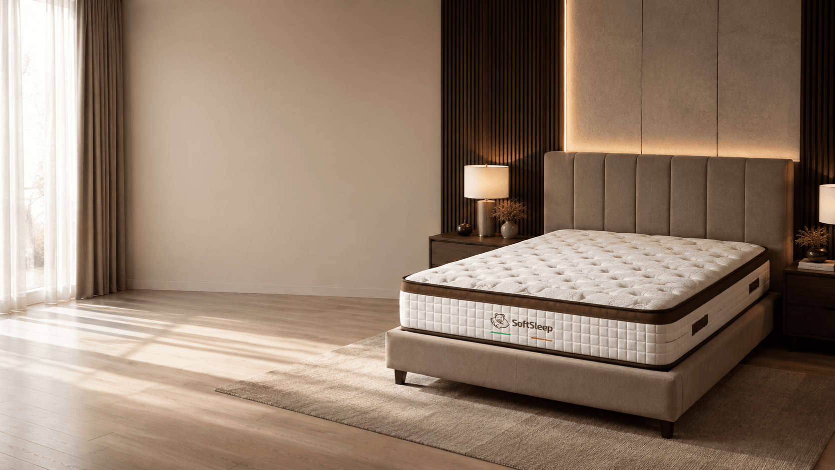 Matelas ELITE SoftSleep dans une chambre premium